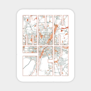 Munich, Germany City Map Typography - Bohemian Magnet