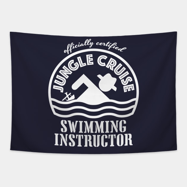 Jungle Cruise Swimming Instructor Tapestry by GoAwayGreen