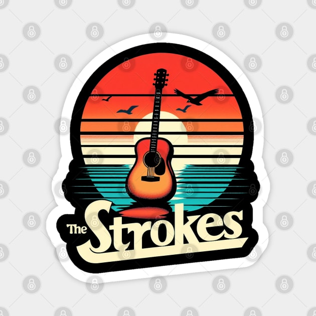 The Strokes Retro Magnet by DarkWave