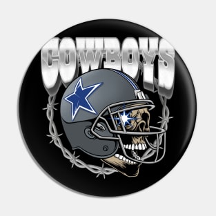 skull football Pin