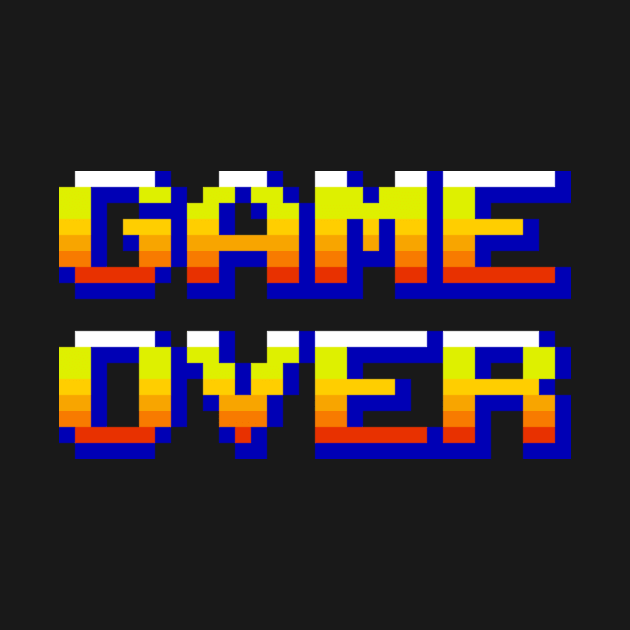 Game Over - Retro Married Video Game Shirt by Tees_N_Stuff