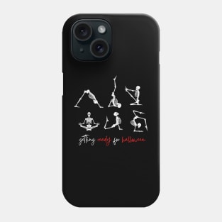 skeleton yoga Phone Case