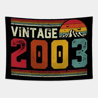 Vintage 2003 Birthday Gift Retro Style Tapestry