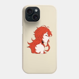 Genshin Impact - Long Hair Diluc Phone Case