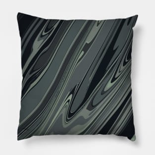 Dark forest waves abstract patterns Pillow