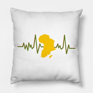 Never Forget Your African Roots Heartbeat Pillow