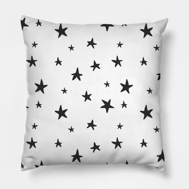 Star Pattern Pillow by MinimalLineARt
