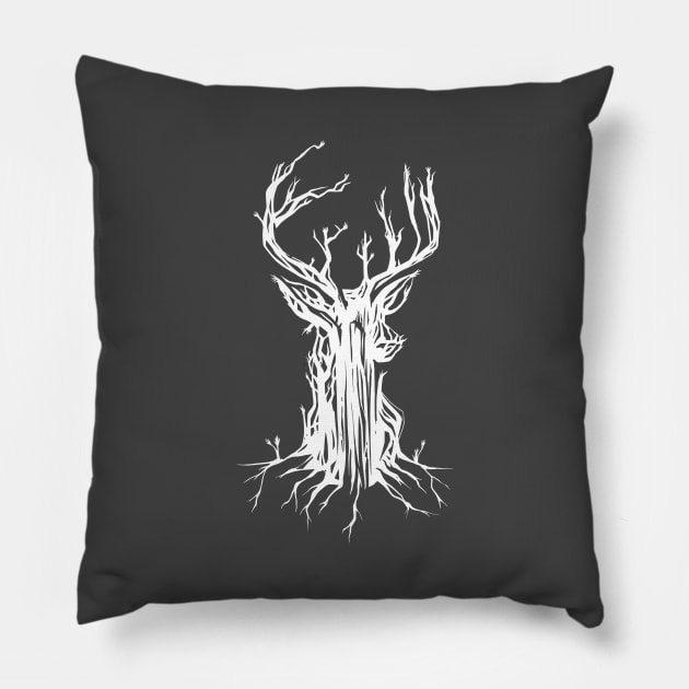 Tree Deer Pillow by MimicGaming