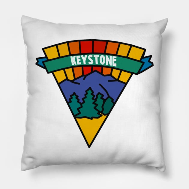 Keystone Colorado Decal Pillow by zsonn