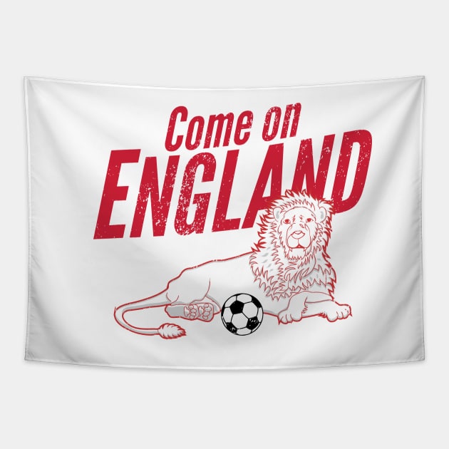 England Soccer Fan Gift Tapestry by atomguy