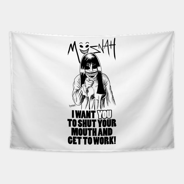 Müsnah - Propaganda Tapestry by Montagu Studios