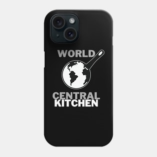 Black simple logo kitchen Phone Case