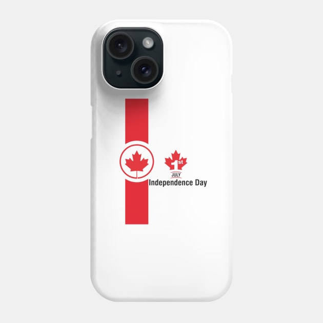 1st July Canada Independence Day Phone Case by RedoneDesignART