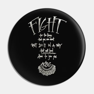 fight like RBG Pin