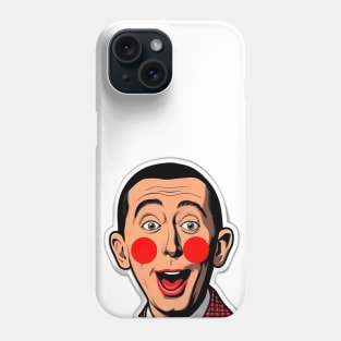 pee wee herman selfie - sticker style Phone Case