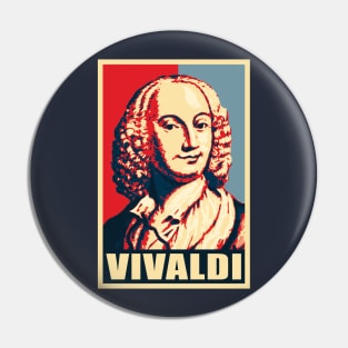 Vivaldi Propaganda Poster Pop Art Pin