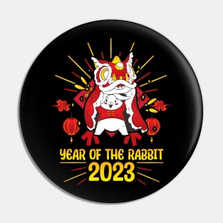 Good Luck Zodiac Happy Chinese New Year of the Rabbit Pin