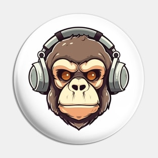 Ape with headphone Pin