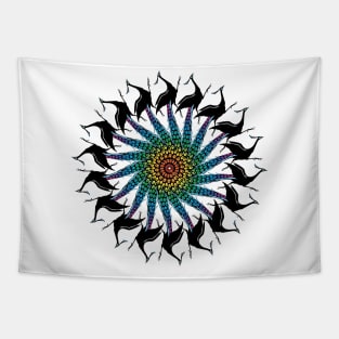 Peacock Spiral Tapestry