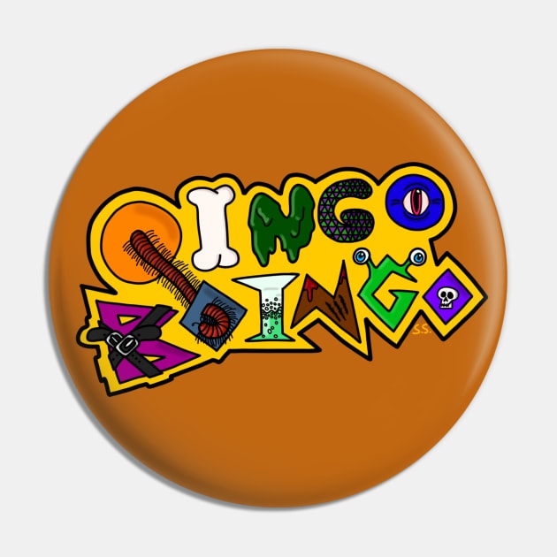 Oingo Boingo Logo Pin by The Cat that Draws