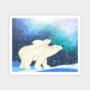 Cute polar bears Magnet