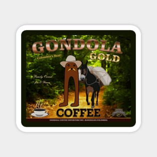 Gondola Gold Coffee Magnet