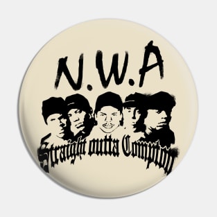 Straight Outta Compton Vintage Poster Pin
