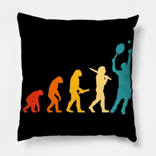 Human Evolution - Tennis! Pillow