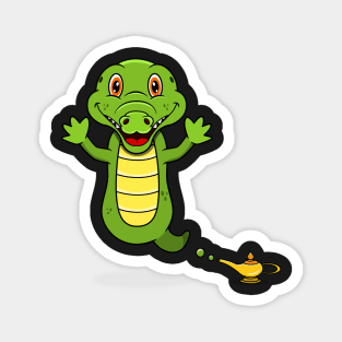 Cute Crocodile Ghost and Flying Magnet