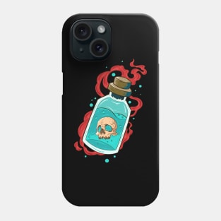 Japanese Skeleton venom bottle 3 - Vector art illustration Phone Case