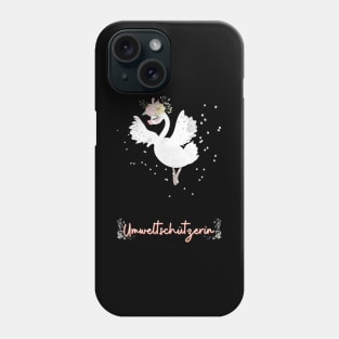 Schwan Tanz Umwelt Schutz Prinzessin Blumen Süß Phone Case