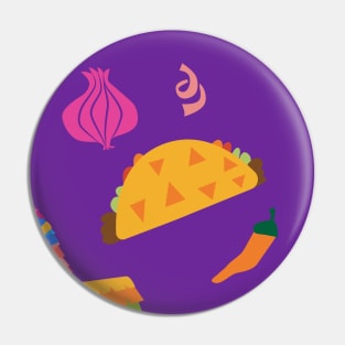 Taco Fiesta in Purple Pin