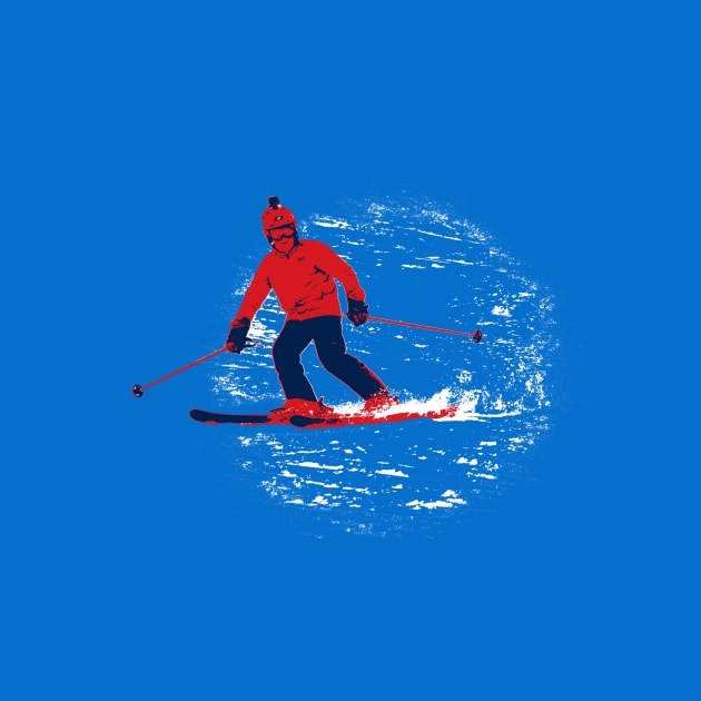 Let's Ski! - Downhill Skier by Highseller