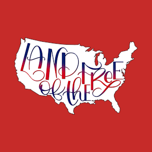 Land of the Free, USA, 4th of July T-Shirt