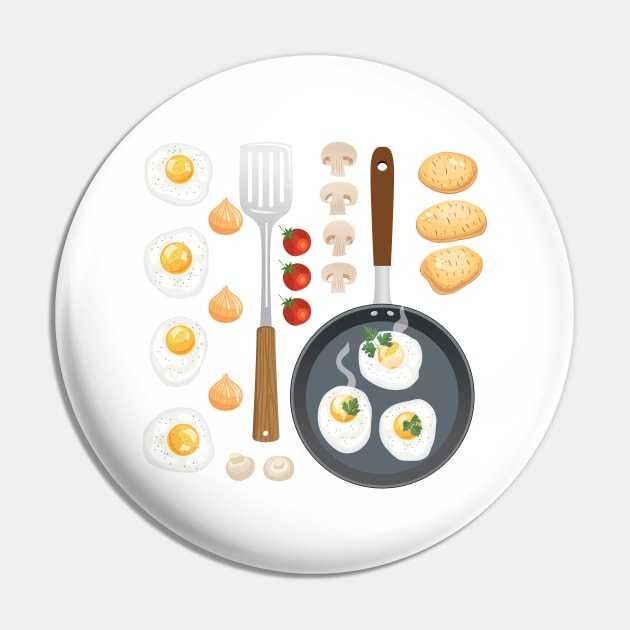 Food Flat Lay Pin by SWON Design