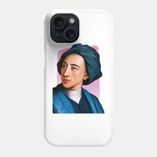 English Poet Alexander Pope illustration Phone Case