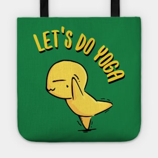 Let's do yoga | lifestyle | cute & funny character Tote