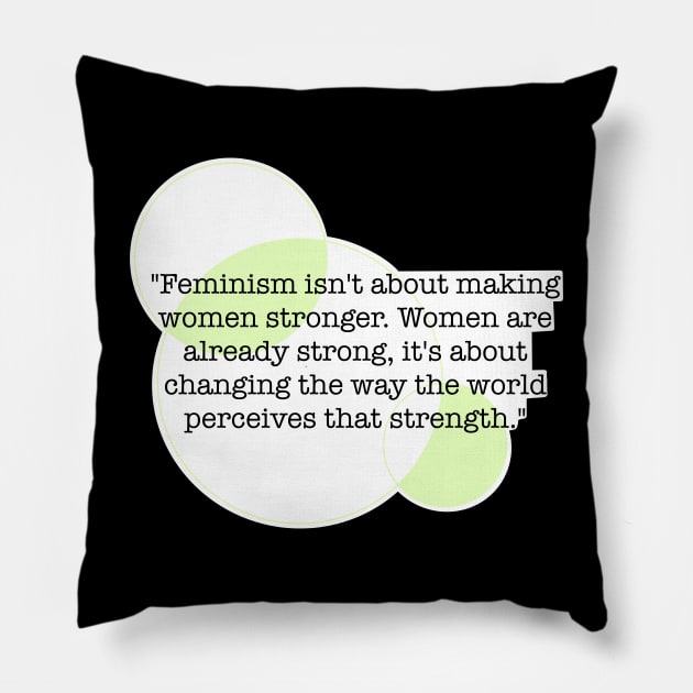 Power to women Pillow by BeckaArt6