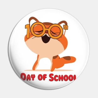 Cute Cat 100th Day Of School Gifts Pin