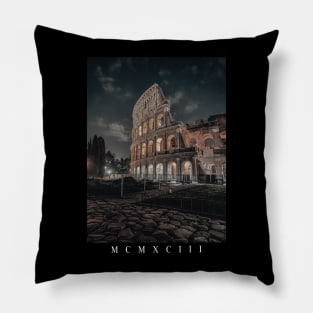 Roman Coliseum streetweart art, aesthetic Pillow