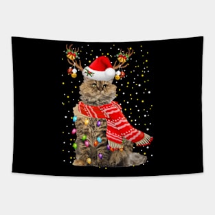 Selkirk Rex Cat Christmas Tapestry