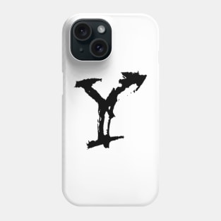 Dark and Gritty letter Y from the alphabet Phone Case