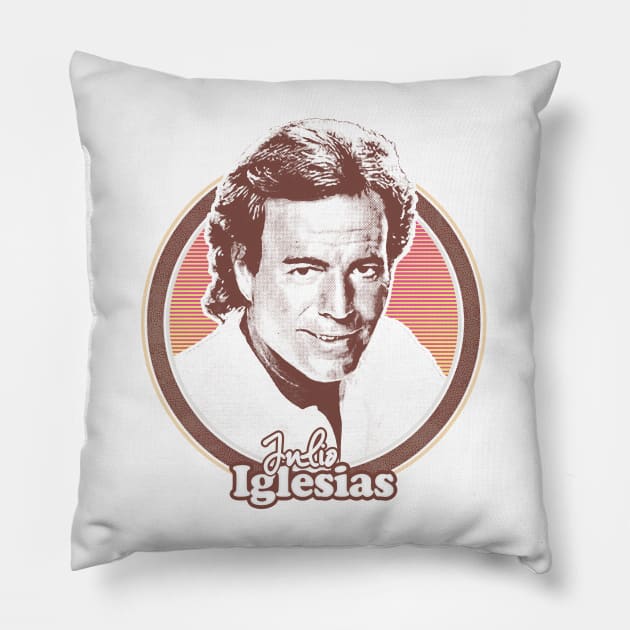 Julio Iglesias // Retro Style Fan Design Pillow by DankFutura