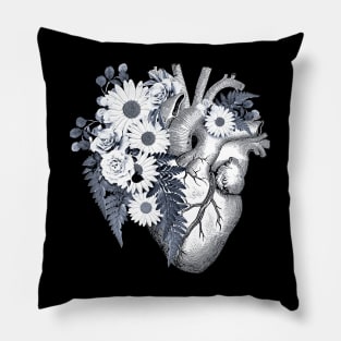 Floral heart 4 Pillow