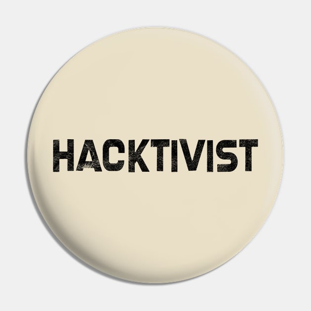 Hacktivist Pin by SillyShirts