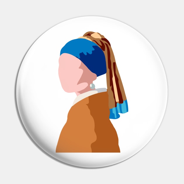 Girl with pearl earring Pin by broadwaymae