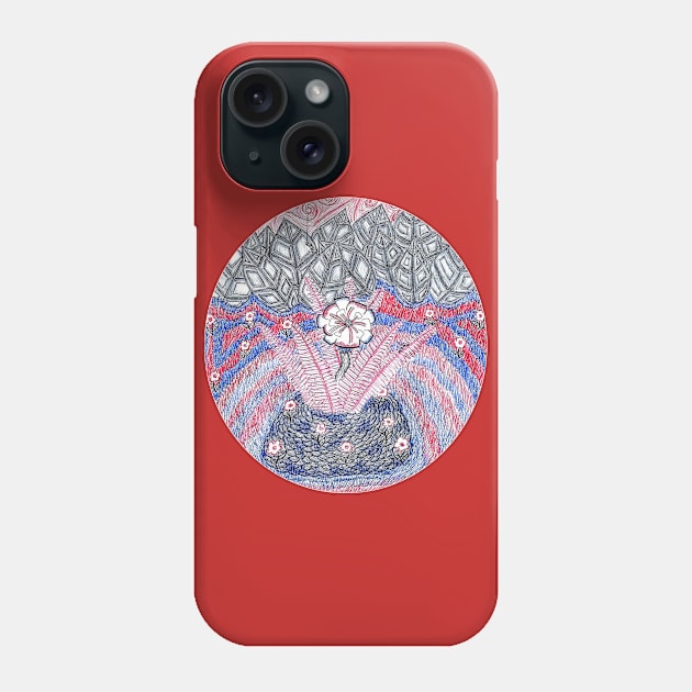 Abstract Flower Field Phone Case by okhismakingart_