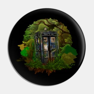 Abandoned Tardis in the deep jungle Pin