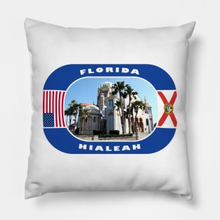 Florida, Hialeah City, USA Pillow