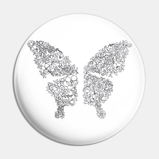 Floral Wings Pin